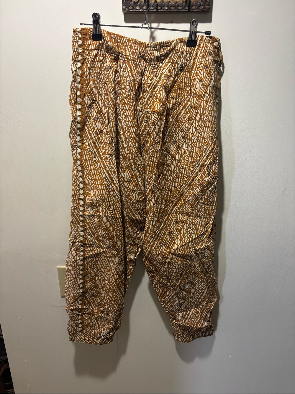 Vintage Borneo Indonesia Cotton Batik Pants